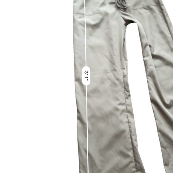 ASOS DESIGN casual parachute gray cargo pants M wide leg front pockets - Picture 4 of 9